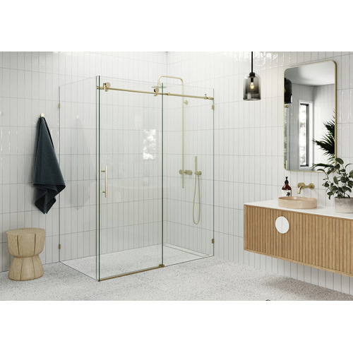 152cm Maddison Glass Sliding Shower Screen | Temple & Webster