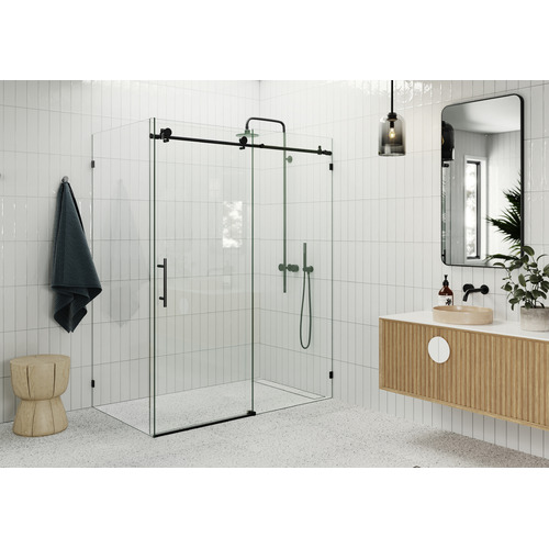 142cm Maddison Glass Sliding Shower Screen Enclosure