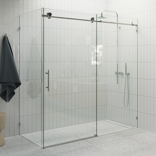 182cm Maddison Glass Sliding Shower Screen Enclosure