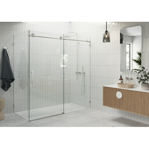 172cm Maddison Glass Sliding Shower Screen Enclosure