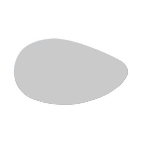 120cm Pebble Steel Wall Mirror