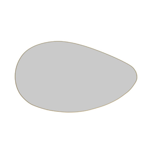 120cm Pebble Steel Wall Mirror