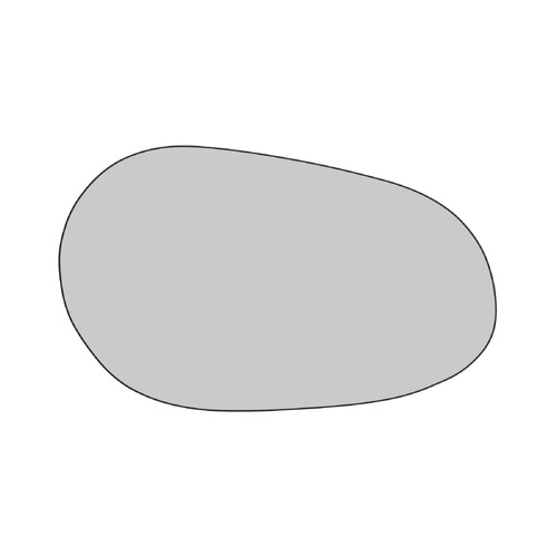 150cm Pebble Steel Wall Mirror