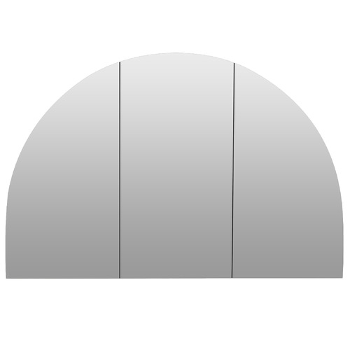 Ava 1200mm Arch Frameless Mirrored Shaving Cabinet with Glass Shelves