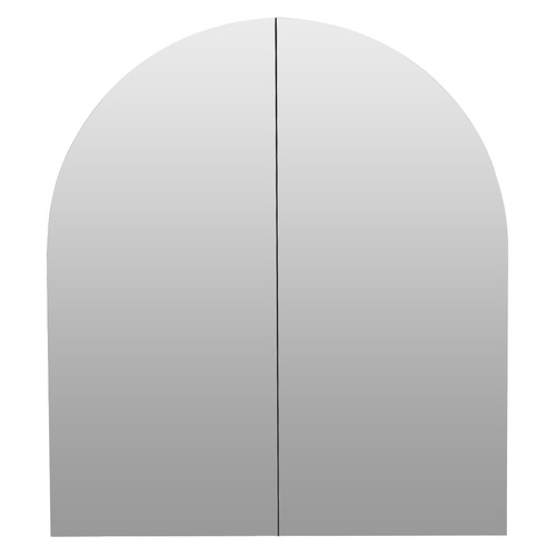 Ava 760mm Arch Frameless Mirrored Shaving Cabinet with Glass Shelf