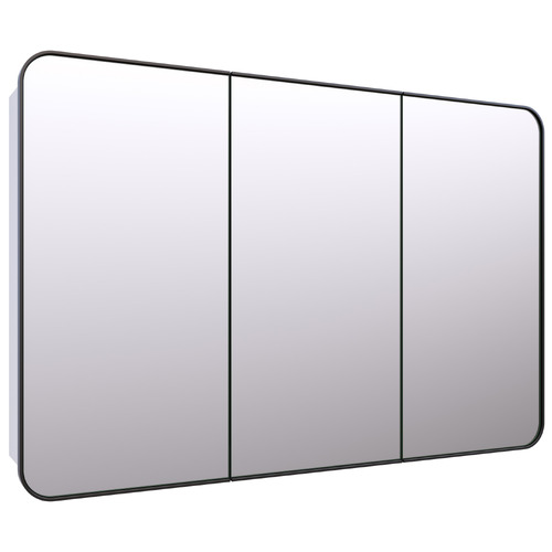 Ava 1200mm Mirrored Shaving Cabinet with Glass Shelves