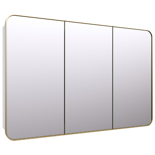 Ava 1200mm Mirrored Shaving Cabinet with Glass Shelves