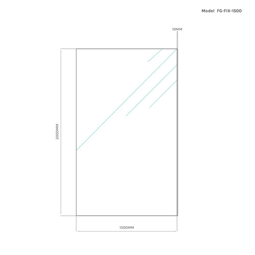 Nile Frameless Shower Screen Panel