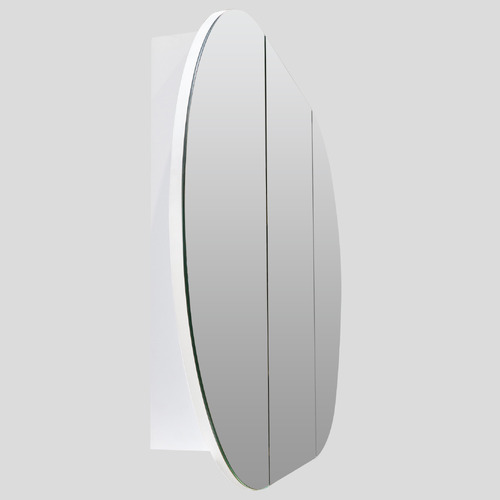 Ava 1200mm Pill Frameless Mirrored Shaving Cabinet with Glass Shelves