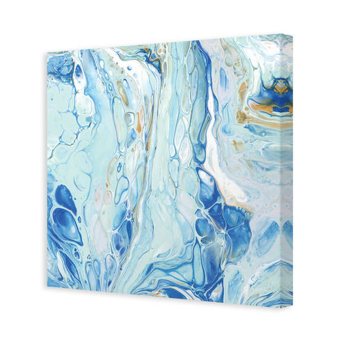 Ellidy_Design Trepidation Of The Ocean Square Canvas Wall Art | Temple ...