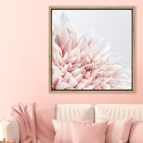 Ellidy_Design Dahlia Softness Canvas Wall Art | Temple & Webster