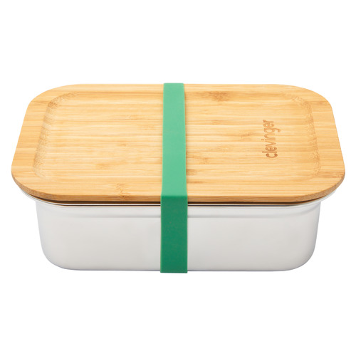 Clevinger 1200ml Stainless Steel & Bamboo Lunch Box | Temple & Webster