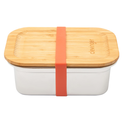 800ml Stainless Steel & Bamboo Lunch Box