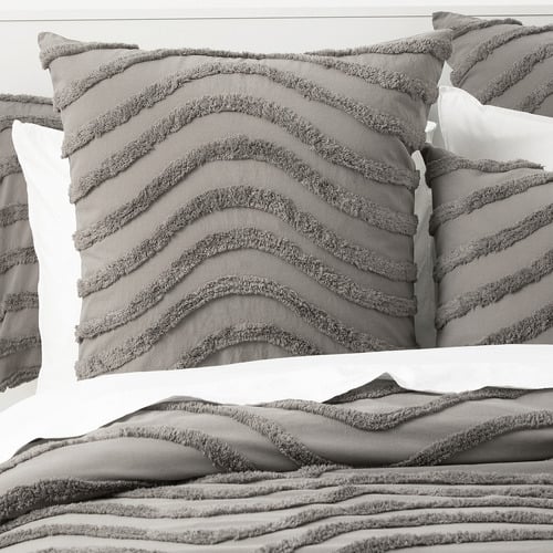 Grey Wave Cotton Quilt Cover Set
