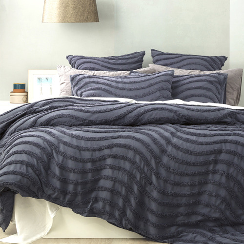 Wave Vintage Washed Tufted Cotton Chenille Euro Pillowcase