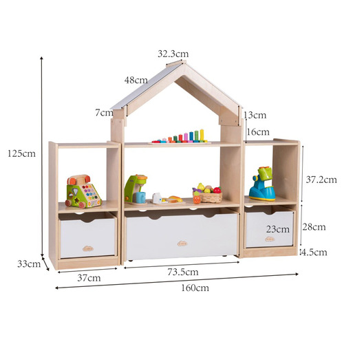 Kids' Percy Room Divider & Bookcase