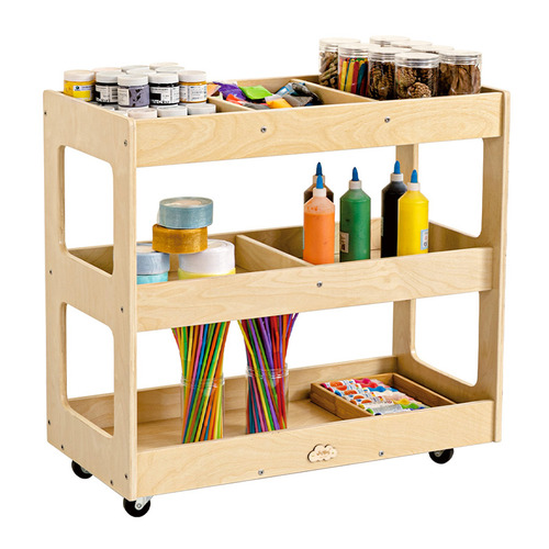 Jooyes Kids' 3 Tier Art Craft Storage Trolley
