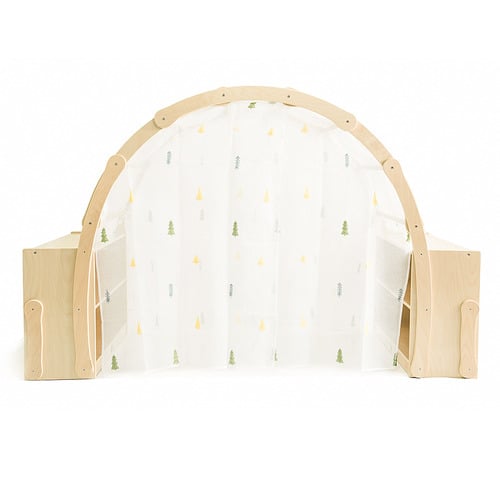 Jooyes Kids' Rainbow House Play Stand Cubby House with Storage Cabinet