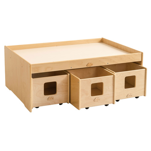 Jooyes Kids' Activity Table with Storage Bins