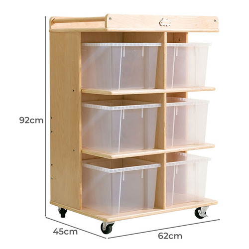 Jooyes Kids' 6 Bin Storage Unit