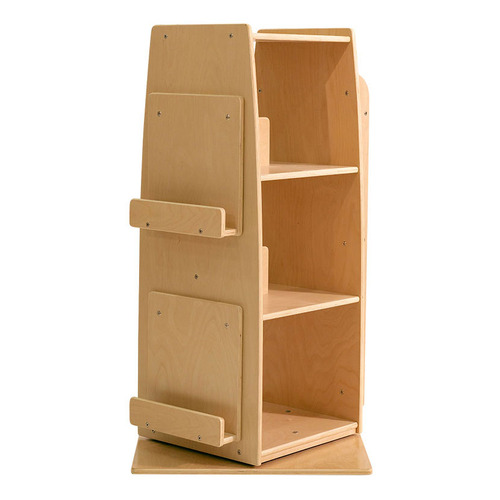 Jooyes Kids' 3 Tier Rotating Bookcase