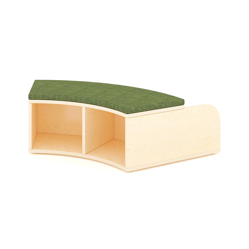 Kids' Clara 2 Shelf Bookcase with Bench