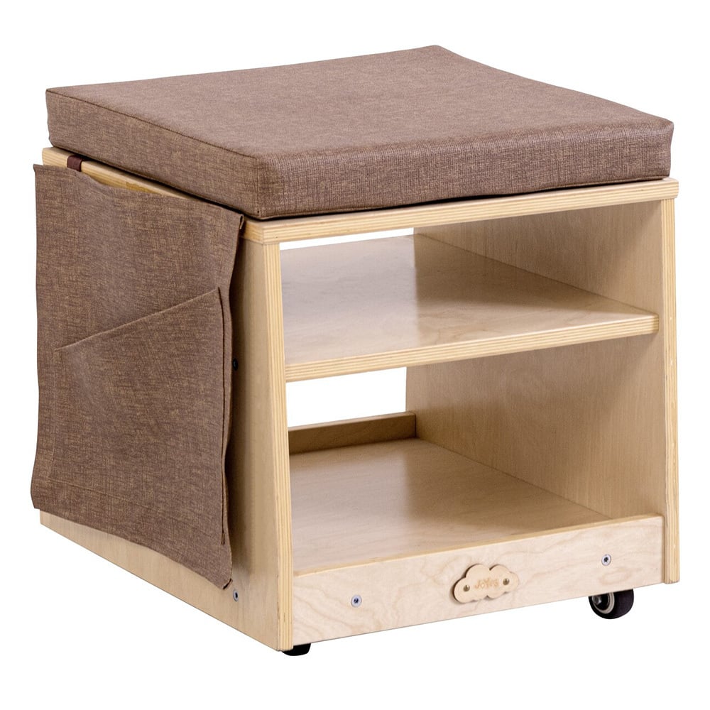 Wheeled Teacher's Stool with Storage