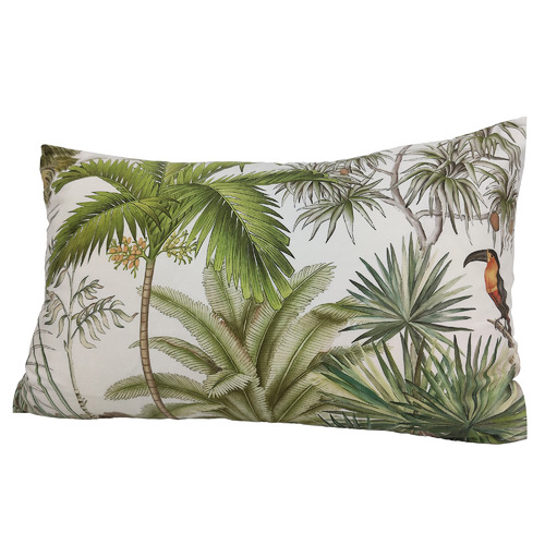 Macaw RocoColonial Rectangular Velvet Cushion