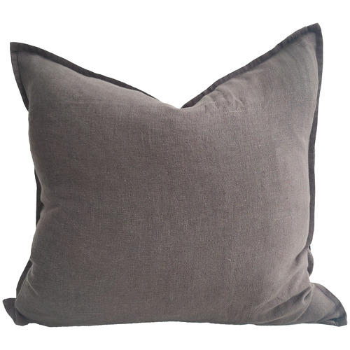 Reims Square French Linen Cushion Feather Filled
