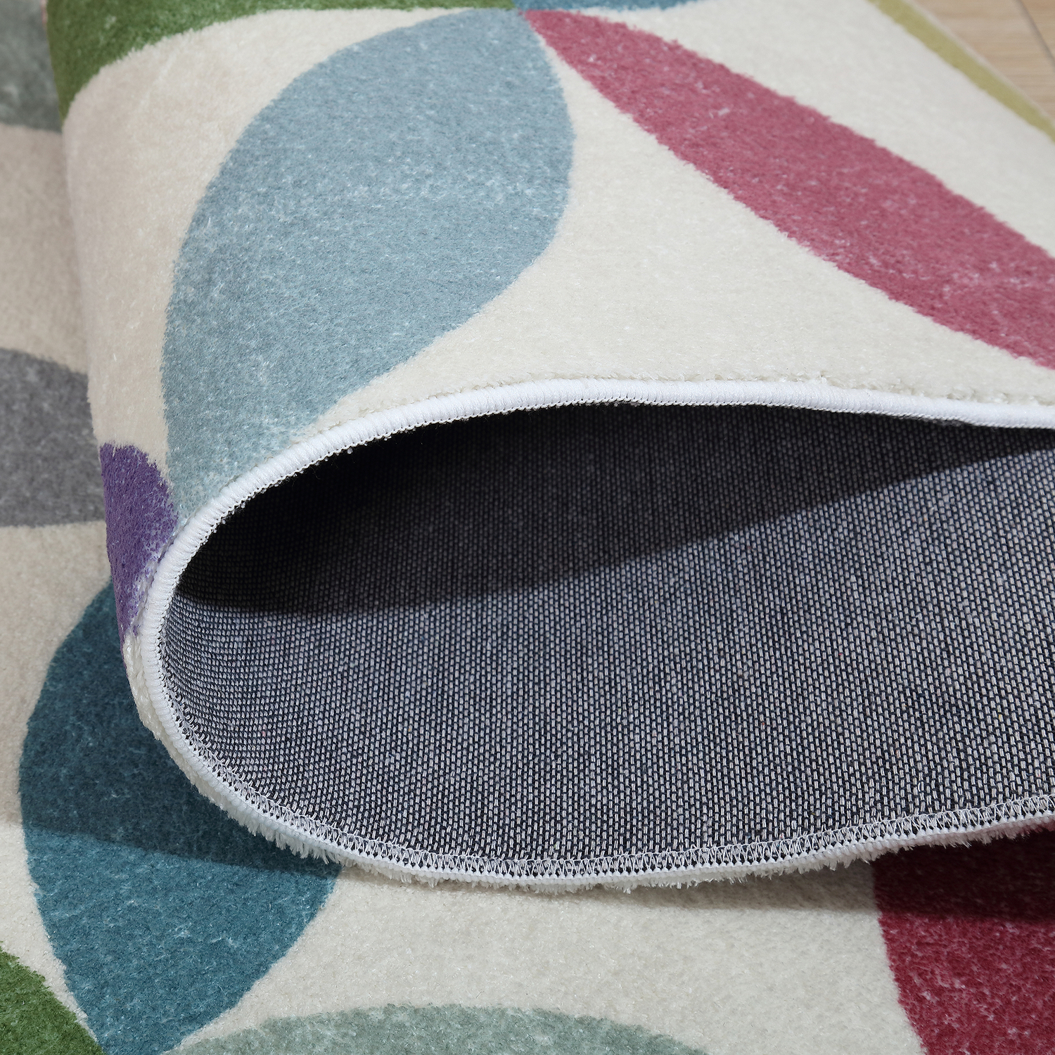Colourful Shape Charlie Power-Loomed Rug