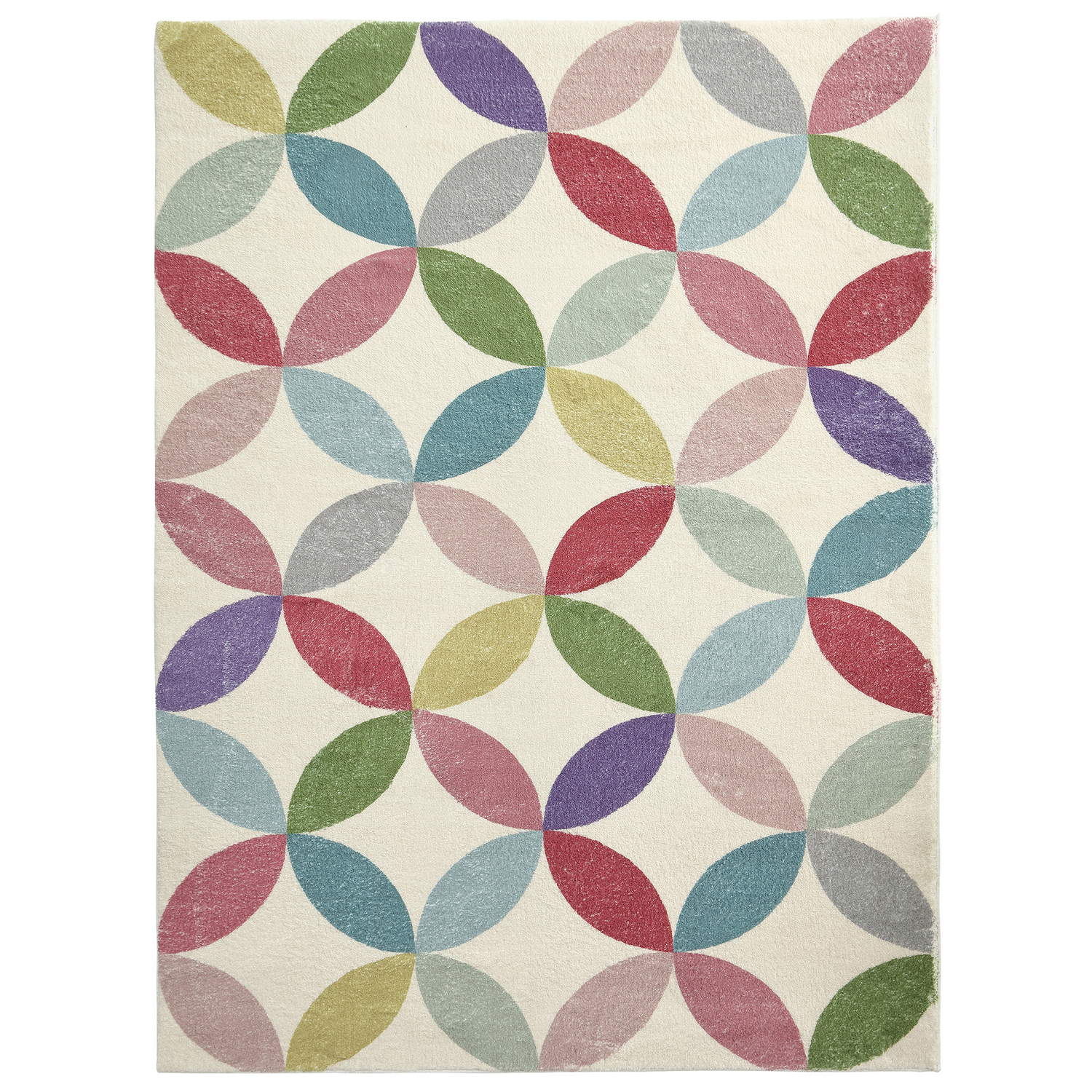 Colourful Shape Charlie Power-Loomed Rug