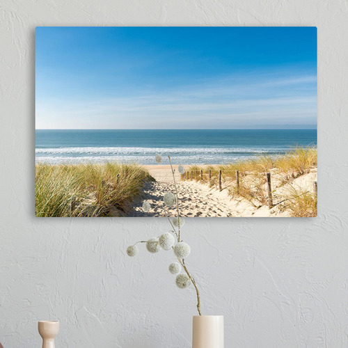 White Sand Walkway Beach & Ocean Canvas Wall Art