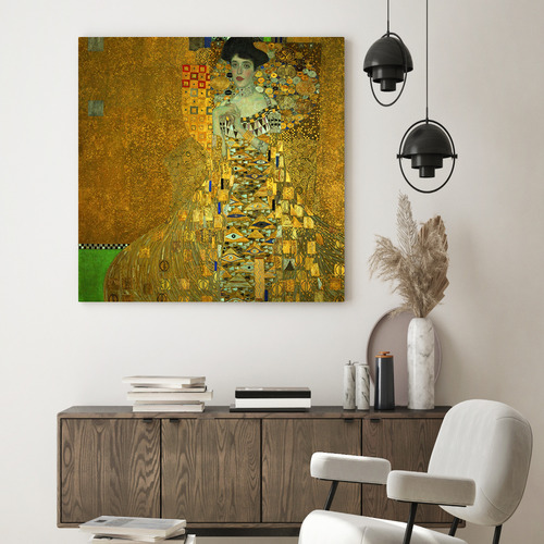 Portrait of Adele Bloch Bauer, By Gustav Klimt Stretched Canvas Wall Art