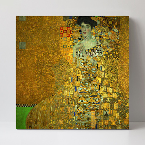Portrait of Adele Bloch Bauer, By Gustav Klimt Stretched Canvas Wall Art