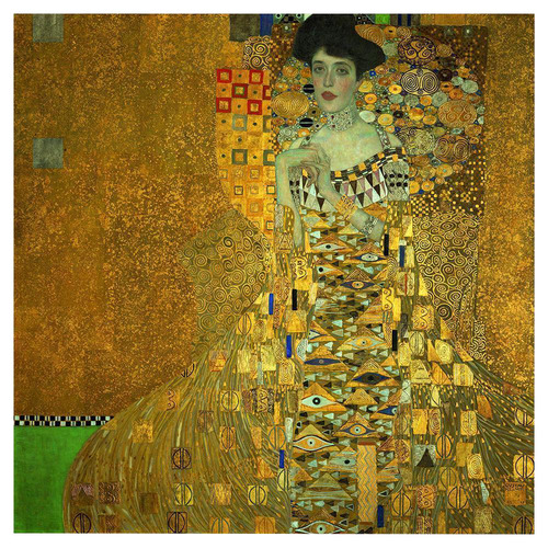 Portrait of Adele Bloch Bauer, By Gustav Klimt Stretched Canvas Wall Art
