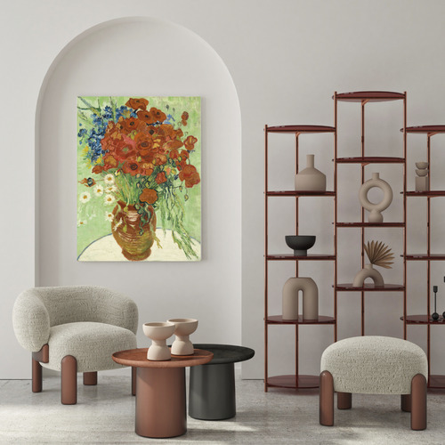 Wildflowers By Van Gough Stretched Canvas Wall Art
