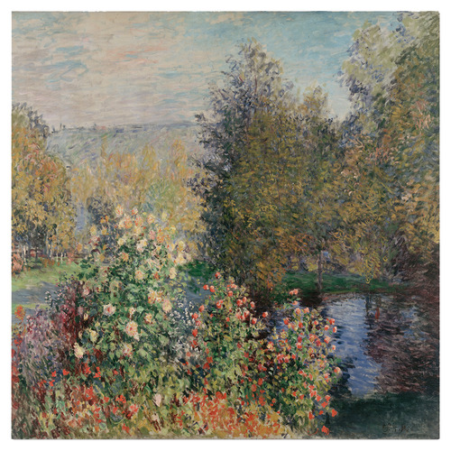 The Corner of The Garden At Montgeron By Monet Stretched Canvas Wall Art