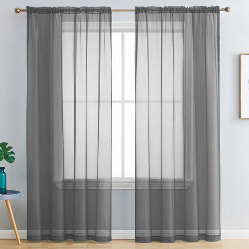 Luxton Dark Grey Rod Pocket, What Is A Curtain Sheer
