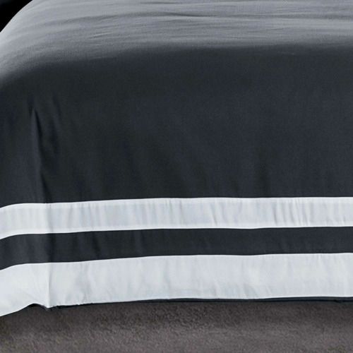 Grey & White Bailey Quilt Cover Set