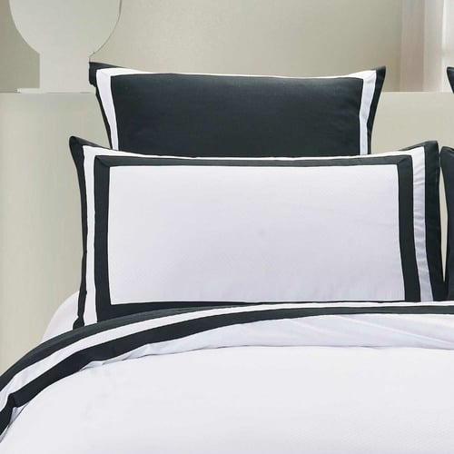 Black & White Halsey Quilt Cover set