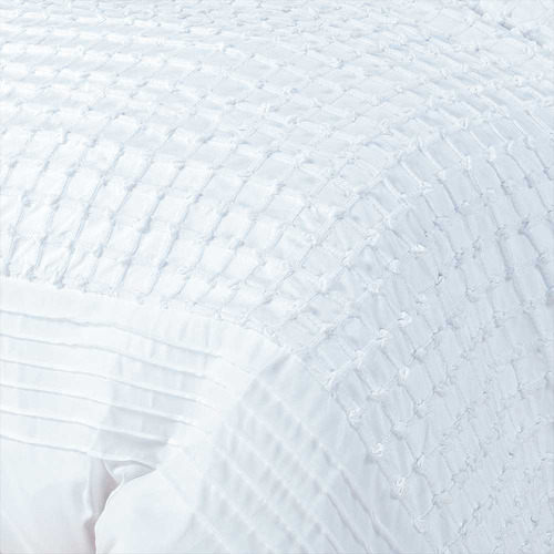 White Cossette Quilt Cover Set