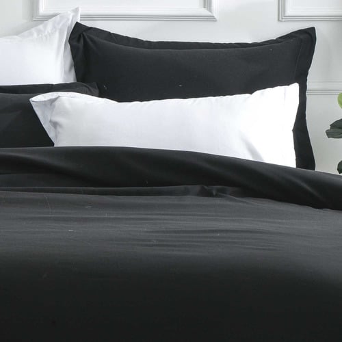 Black Samia Quilt Cover Set