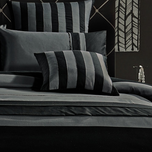 Luxton Striped Berto Quilt Cover Set | Temple & Webster