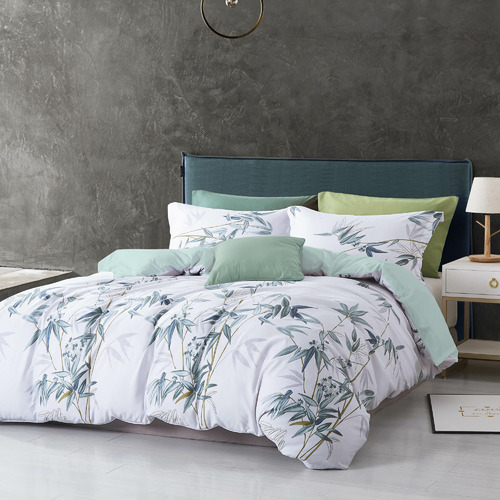 Chad Bamboo Leaf Microfibre Quilt Cover Set