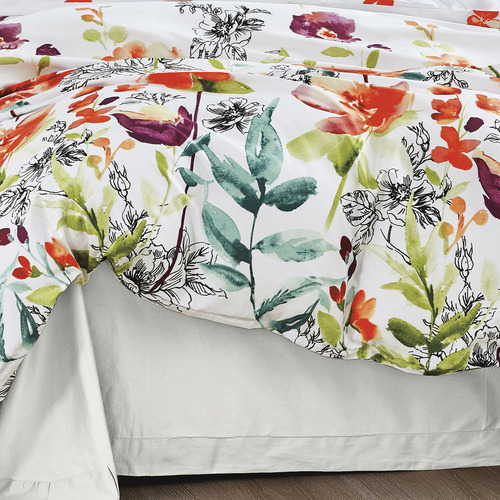 Luxton Botanical Flower Microfibre Quilt Cover Set Temple & Webster