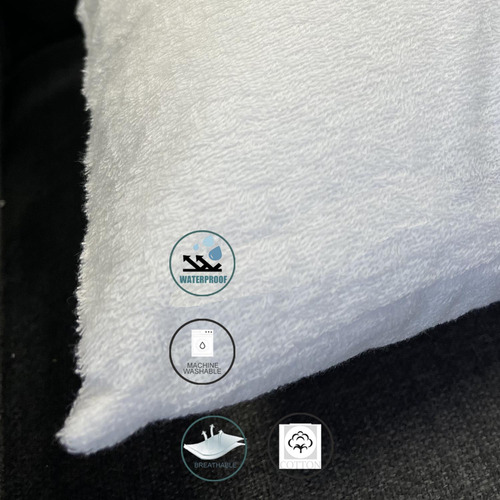 Towelling Terry Cotton Pillow Protector
