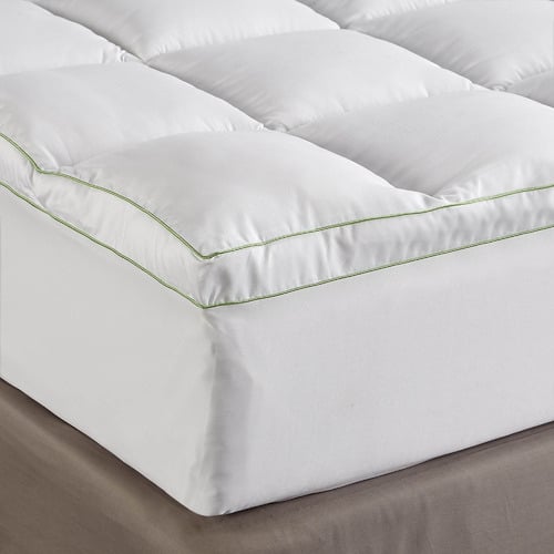 1000GSM Hotel Style Bamboo-Blend Mattress Topper with Gusset Support