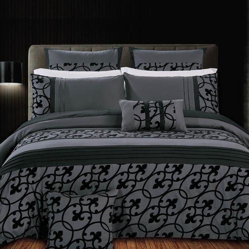 Grey Dursley Quilt Cover Set