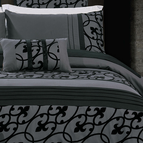 Grey Dursley Quilt Cover Set