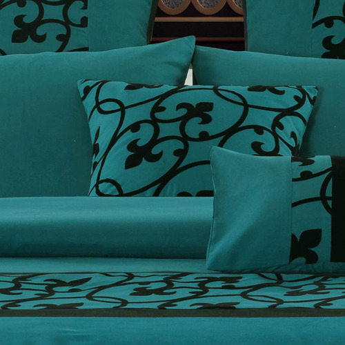 Luxton Teal Halsey Quilt Cover Set Temple & ster